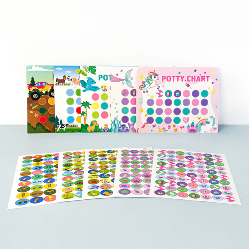 PottyChart – Speels & Motiverend – Potty Training Stickerkaart