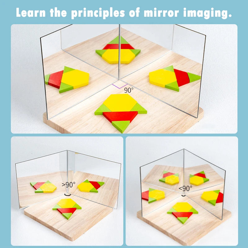 Reflection Play™ – Spiegelen & Leren – Puzzelblokken met spiegel