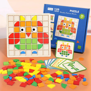 Woods™ - Educatief Entertainment - Houten patronen puzzel