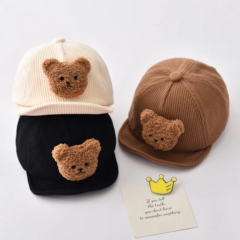 Mini Fashion - Stoer & Schattig - Corduroy Kinderpet Beertje