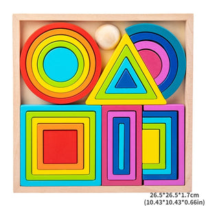 Woods™ - Kleurrijke Verkenningen - Regenboog Stapelspeelgoed