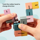 WoodCraft – Uitdagend & Educatief – 3D Houten Bouwblokken Puzzel