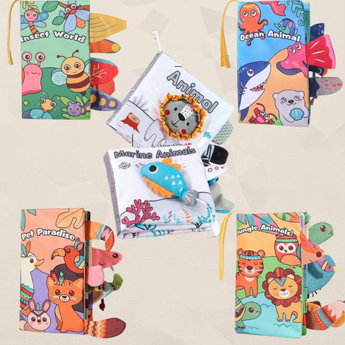 SoftTails – Kleurrijk & Sensorisch – Baby staartboekje