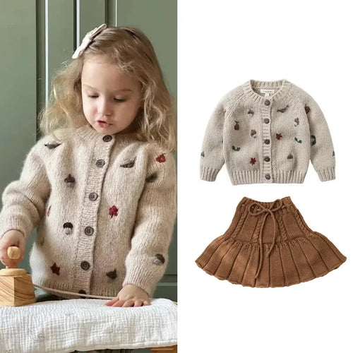 Mini Fashion™ - Warm & Fijn Materiaal - Trui & Rok