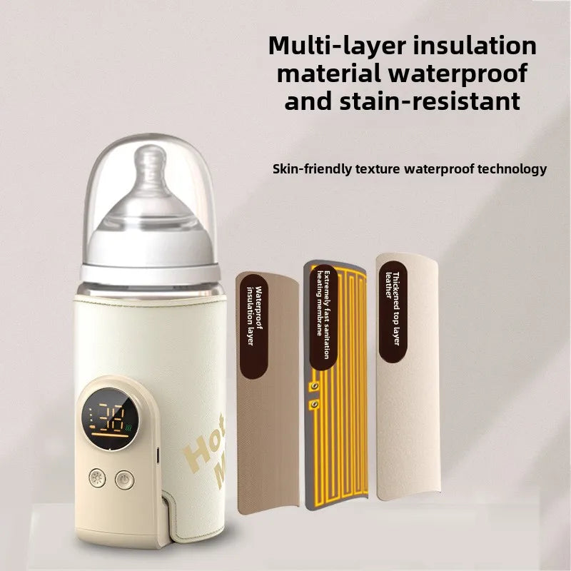 SmartBottle - Altijd Warm & Klaar - Draadloze oplaadbare melkverwarmer