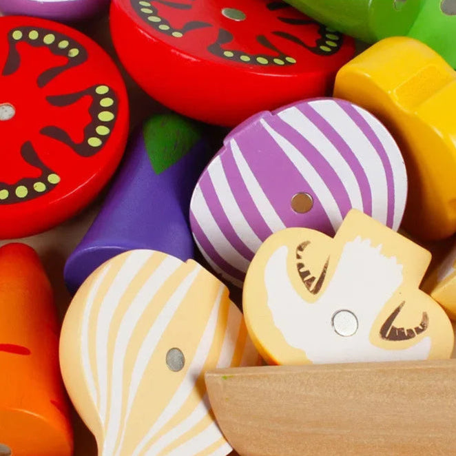 MiniChef – Leuk & Creatief – Houten Magnetische Keuken Speelset