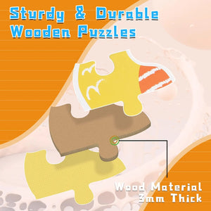 Woods™ - Fijne Motoriek & Creatief - 6-in-1 Puzzel