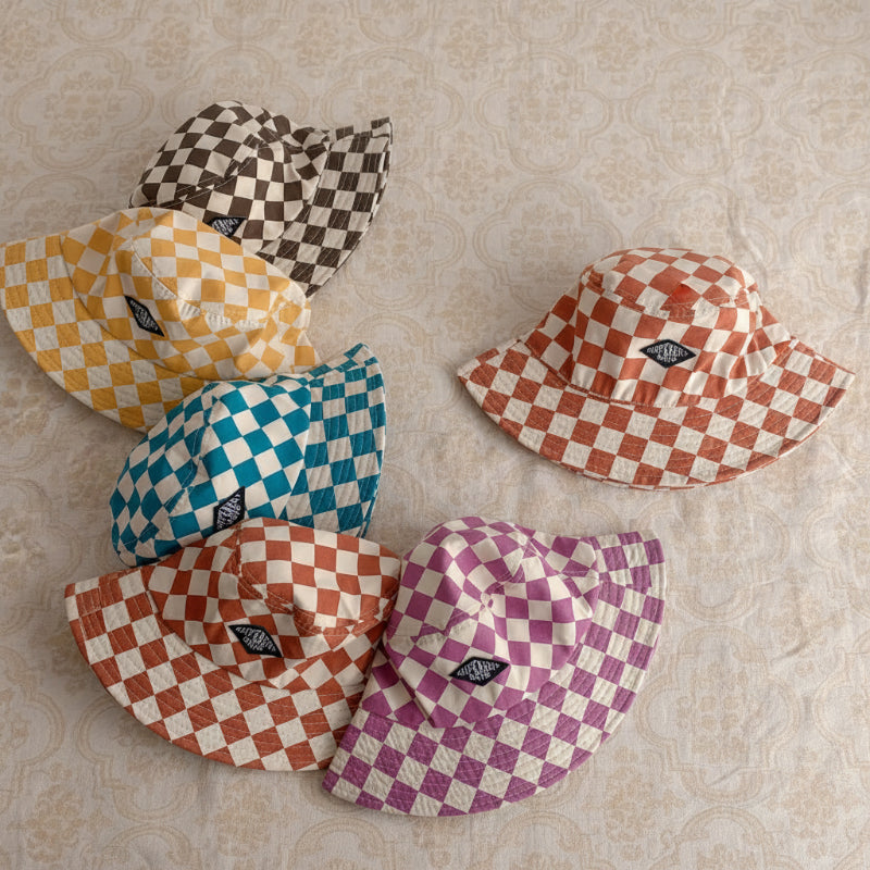 Bucket Hat – Schattig & Beschermend – Kinder Hoed Geruit