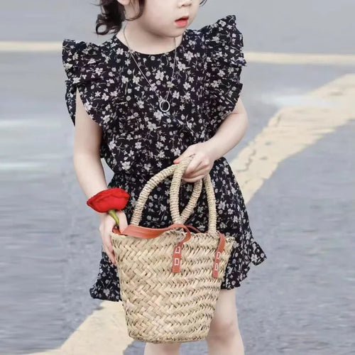 Mini Fashion™ - Bloemengeluk - Kinderjurkje