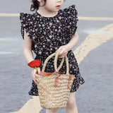 Mini Fashion™ - Bloemengeluk - Kinderjurkje
