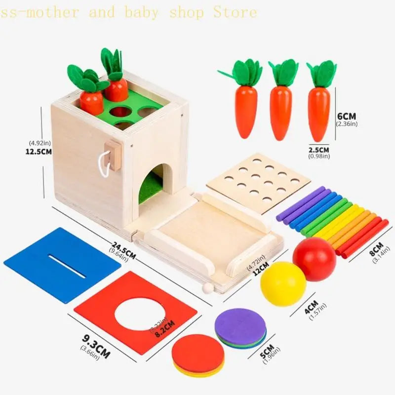 Smart Carrots –  Kleuren & Vormen – Houten Sorteer Speelgoed