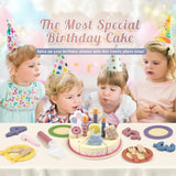 Wooden Cake Cutting Toy – Creatief & Rollenspel – Houten Verjaardagstaart