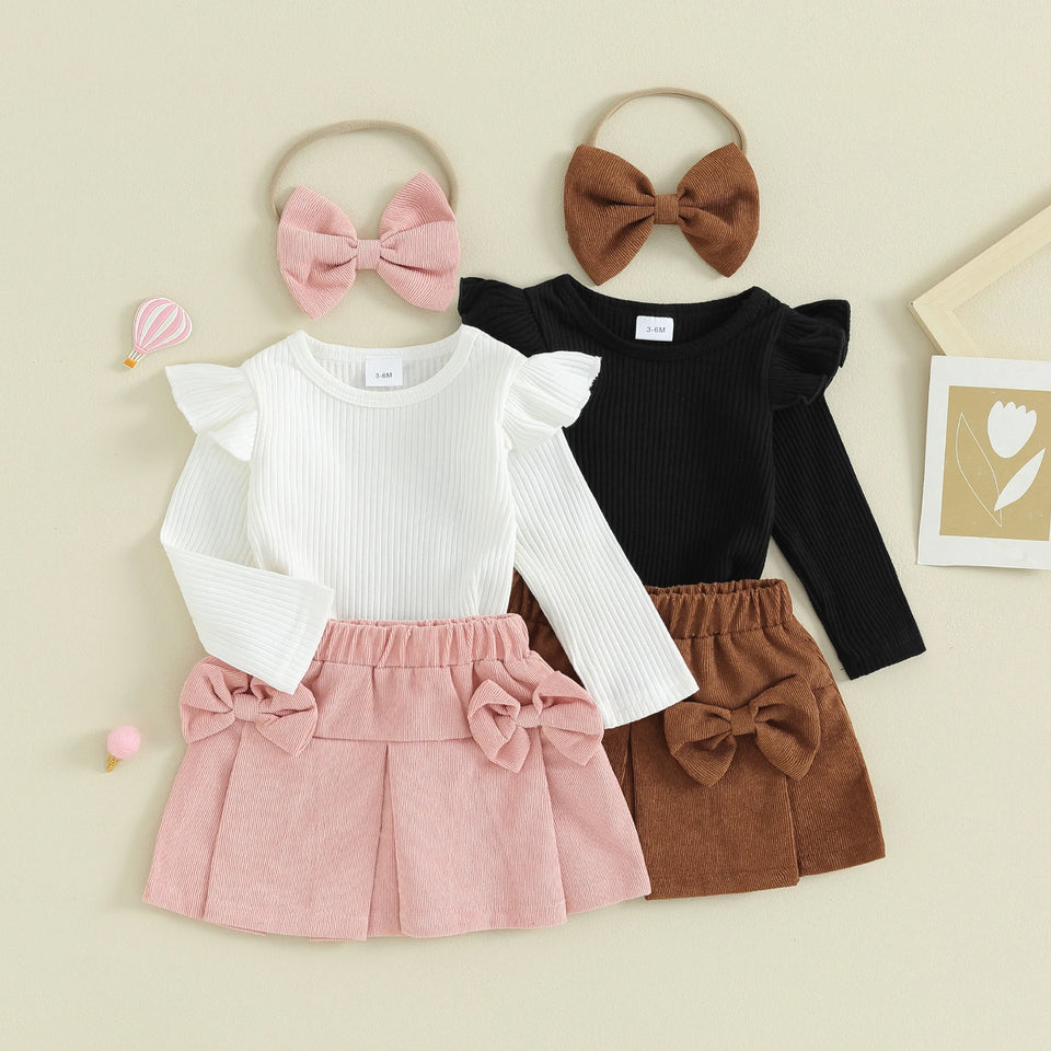 Mini Fashion™ - Top-rok combinatie met haarband