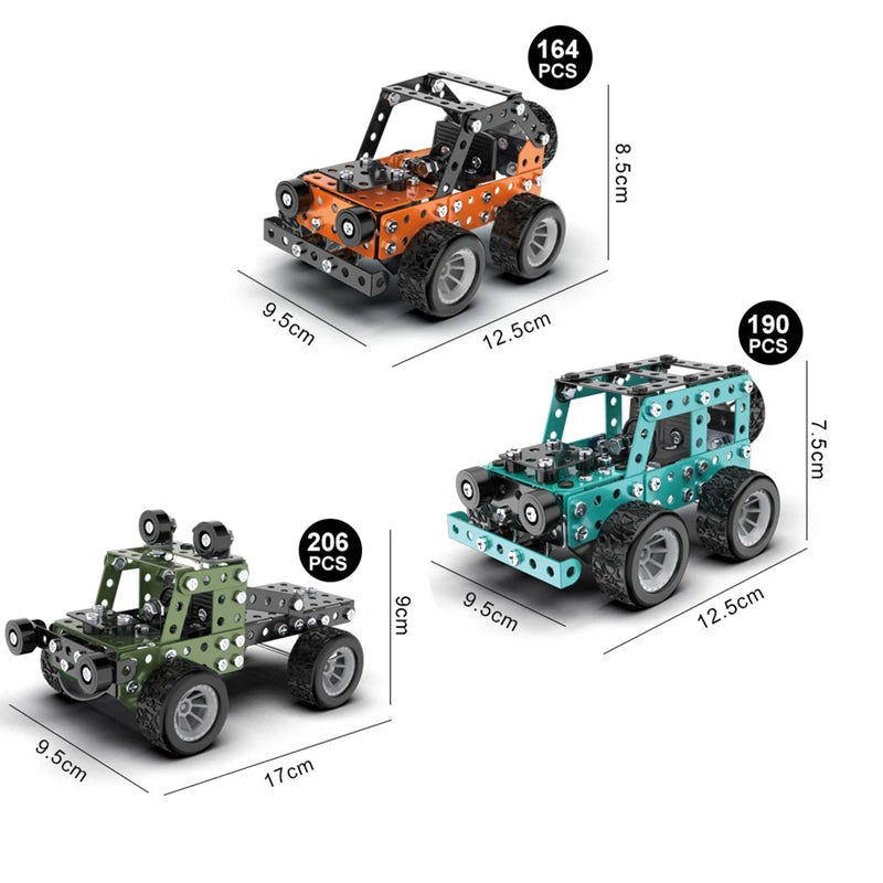MetalBuild – Stoer & Educatief – Constructie Voertuig Set