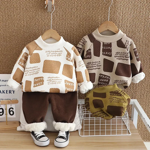 Mini Fashion™ - Warm & Stijlvol - 2-Delige Fleece Set