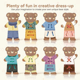 ThreadBear – Schattig & Educatief – Montessori Rijg Speelgoed Beer