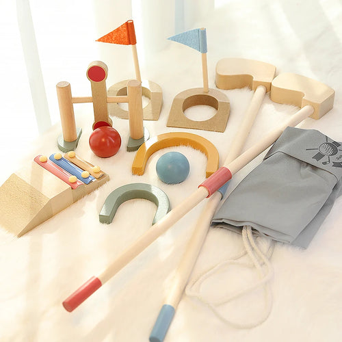 Mini Golfers – Buitenpret Begin – Houten Golf Speelgoedset