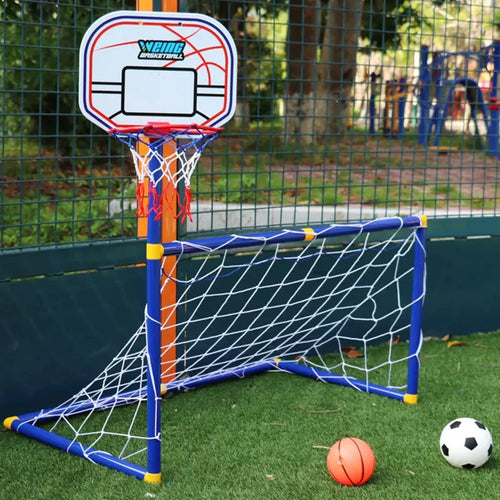 Kids Ball Games - Dubbel Speelplezier - Voetbal & Basketbal Speelgoed Set