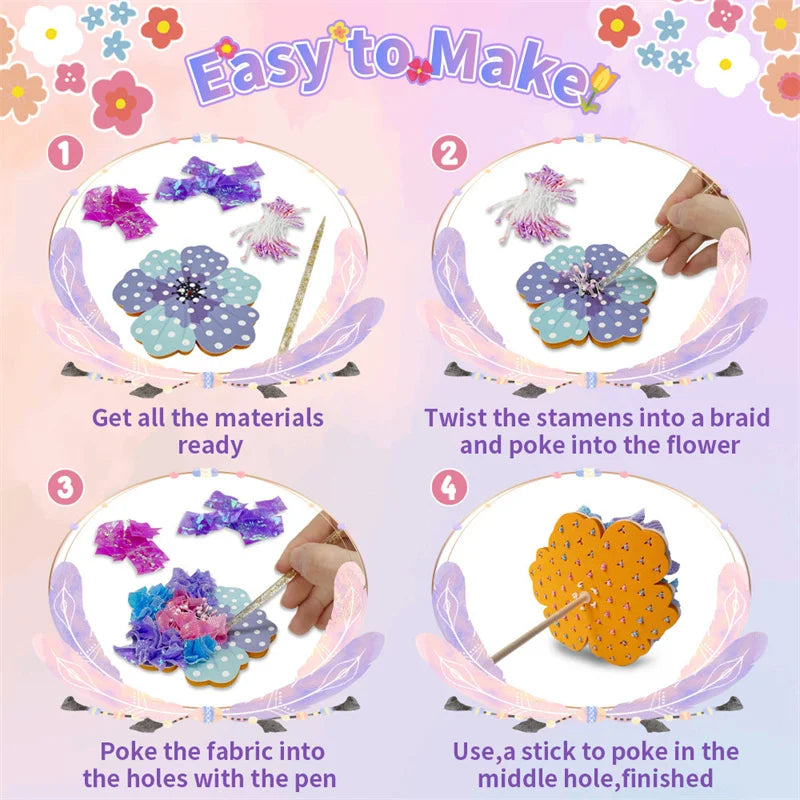 DIY Flower Poke Art – Creatief & Leerzaam – Bloemen Knutsel Set
