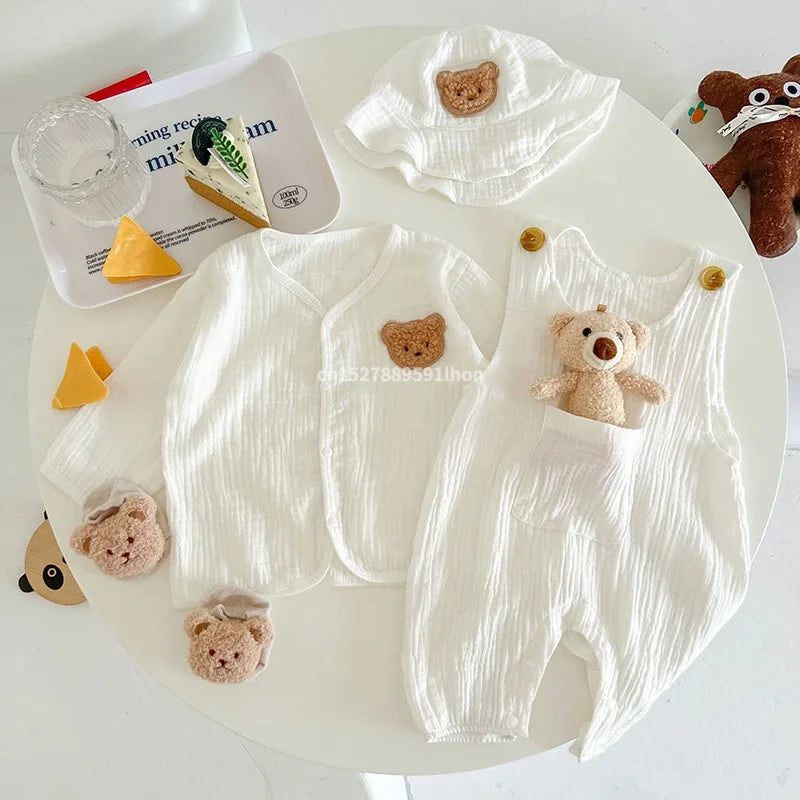 Mini Fashion™ - Koel & Comfortabel - Babytuinbroek met hoed