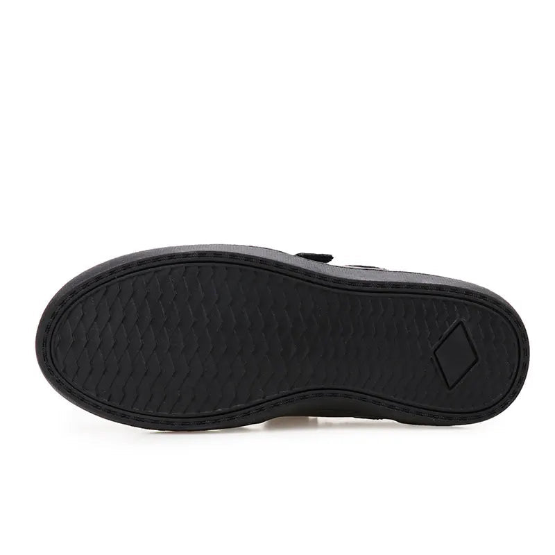 MonoWalk – Licht & Duurzaam – Leren Sneakers met Klittenband