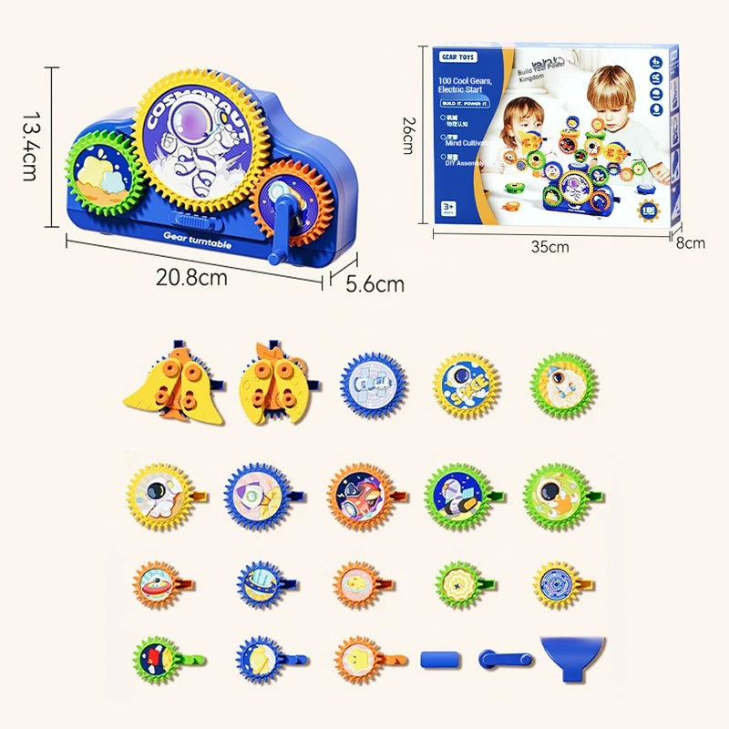 SmartGears – Educatief & Leuk – 3D Elektrisch Tandwielen Speelset