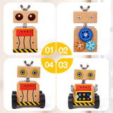 Woods™ - Bouw & Speel - Houten Constructie Robot