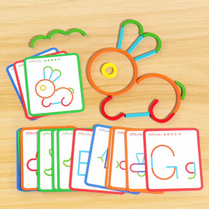 Sticks & Rings – Slim & Creatief – Houten Vormen Puzzel
