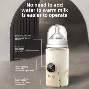 SmartBottle - Altijd Warm & Klaar - Draadloze oplaadbare melkverwarmer