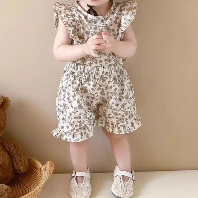 Mini Fashion™ - Bloemengeluk - Kinderjurkje