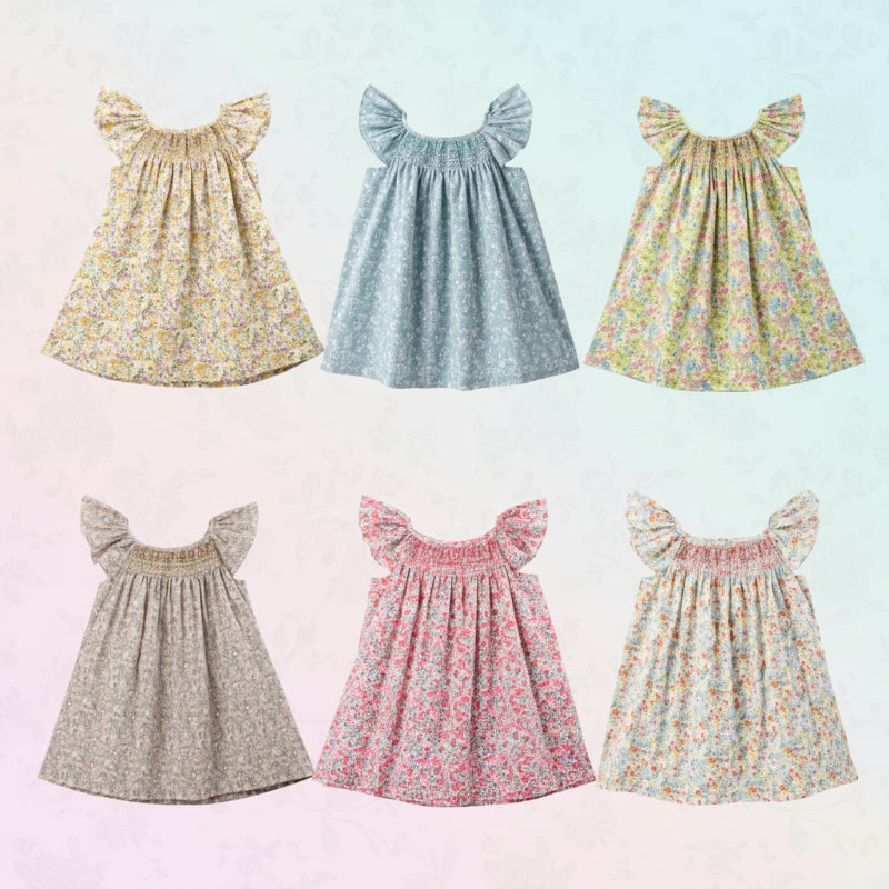 Floral Dress – Licht & Luchtig – Meisjes Flutter Sleeve Jurk