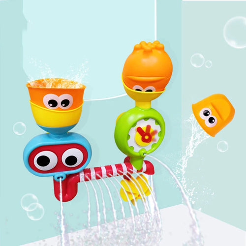 Waterwheel Fun™ – Draai & Spat Waterpret – Babybad Speelgoed