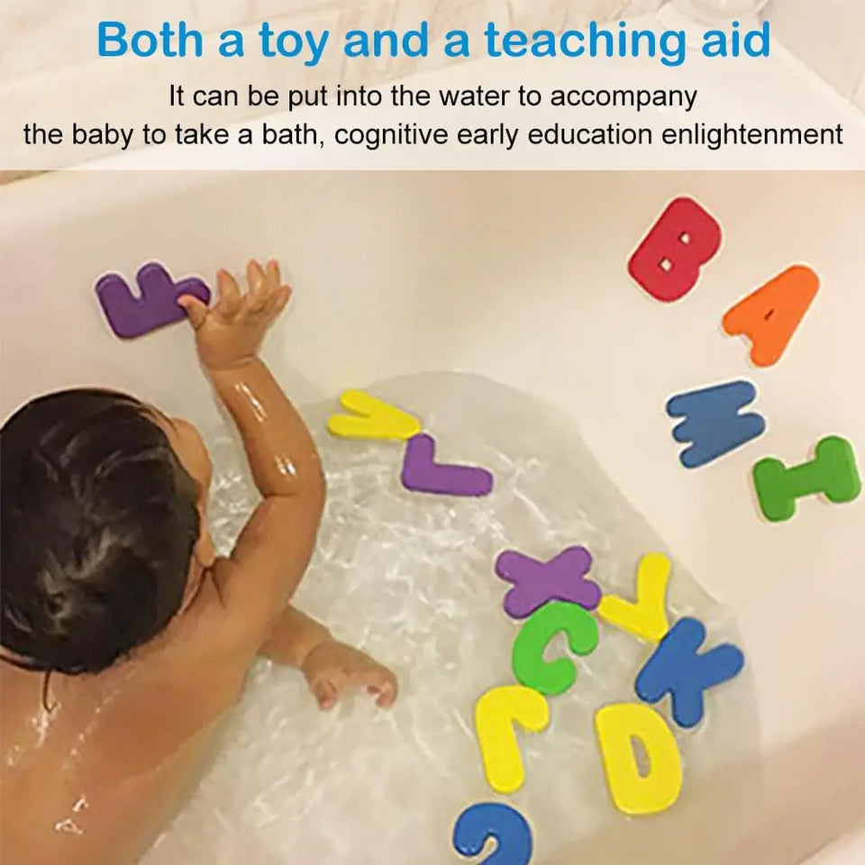 Colorful Bathing Letters™ - Leerzaam & Leuk - Kleurrijke Badletters