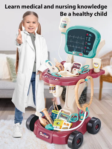 Mini Medic - Zorgzaam & Slim - Dokterskar Speelgoed Set