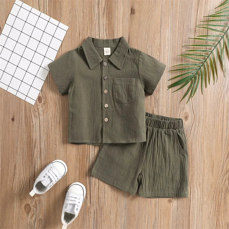 Mini Fashion™ – Stoer & Stijlvol – Katoenen Baby Outfit