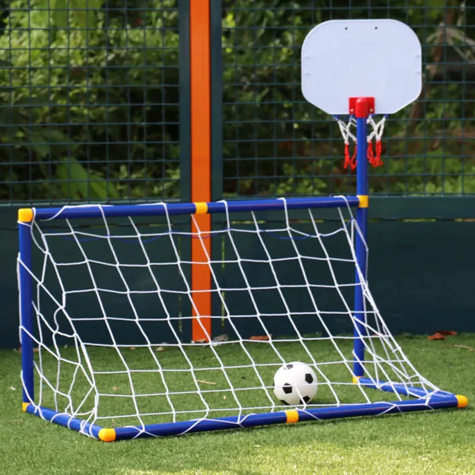 Kids Ball Games - Dubbel Speelplezier - Voetbal & Basketbal Speelgoed Set