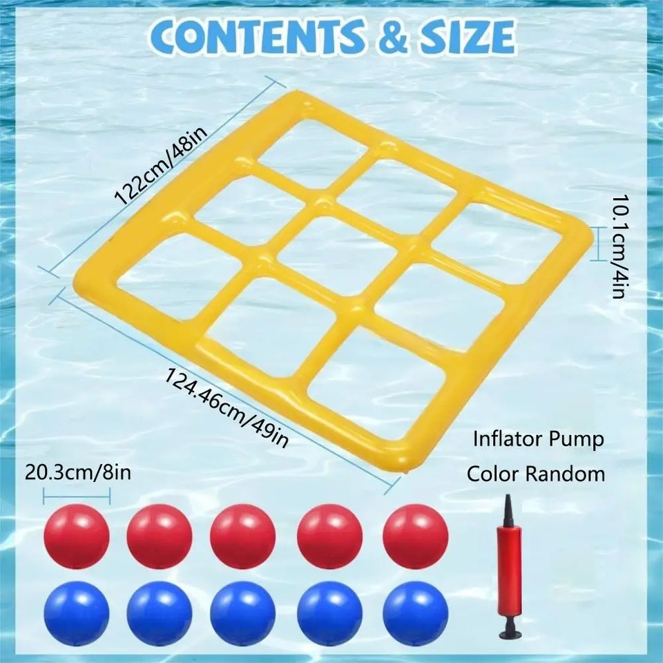 Pool Tic Tac Toe – Kleurrijk & Leuk – Zwembad Vier op een Rij Speelset