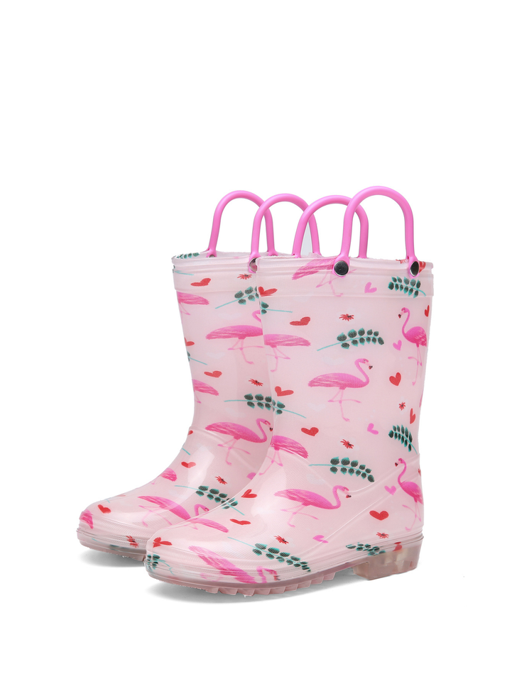 RainySteps – Gemakkelijk & Waterdicht – Regenlaarzen met Print & lus