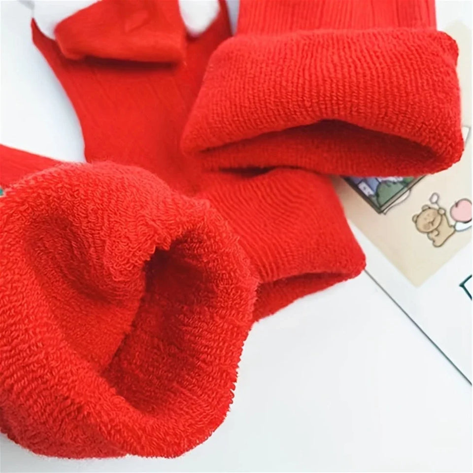 BabyClaus – Dik & Comfortabel – Winter Kerst Sokken met Santa