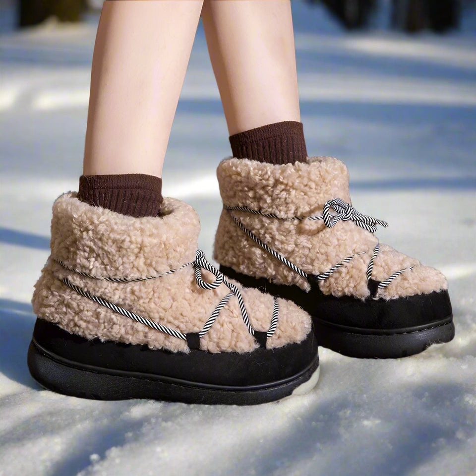 FurStep – Comfortabel & Stijlvol – Winterboots met Warme Bontvoering