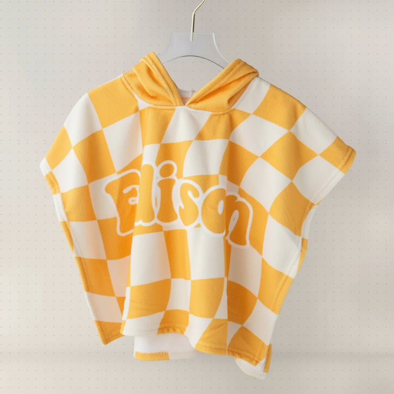 Personalized Hooded Towel – Zacht & Uniek – Gepersonaliseerde Kinder Badcape