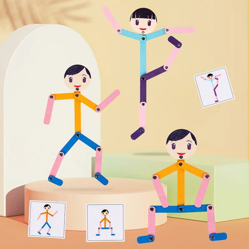 PlayGrow - Spelenderwijs Groeien - Montessori Puzzel Sportman