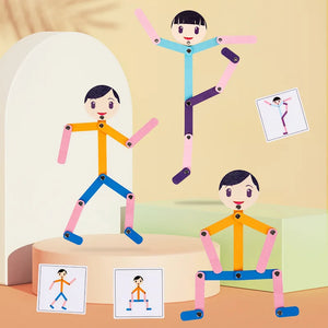 PlayGrow - Spelenderwijs Groeien - Montessori Puzzel Sportman