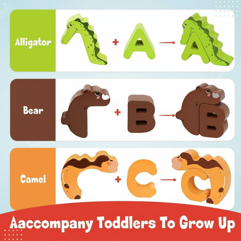ZooLetters – Speels & Educatief – Dieren Alfabetpuzzel voor kinderen