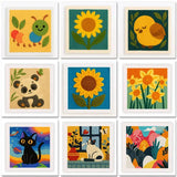 ThreadArt – Handgemaakt & Kleurrijk – Dieren Borduurset