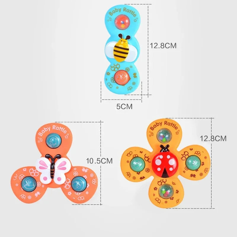 Bath Spinner Set™ - In bad of de auto - Zuigsnap Spinners