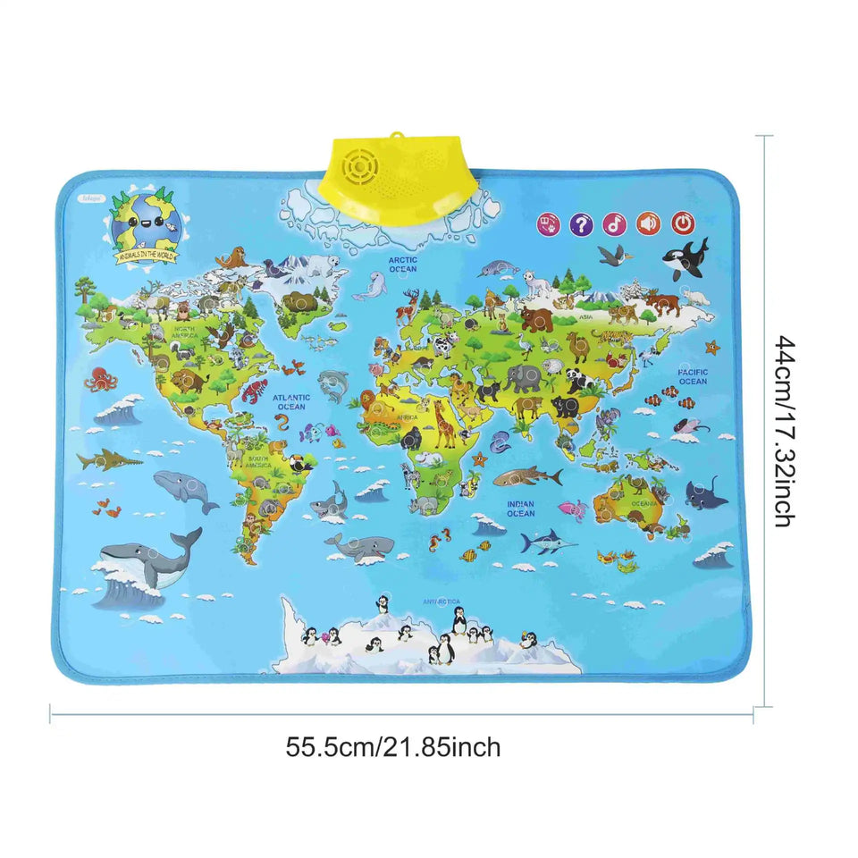 LittleExplorers – Leren & Spelen – Dieren wereldkaart