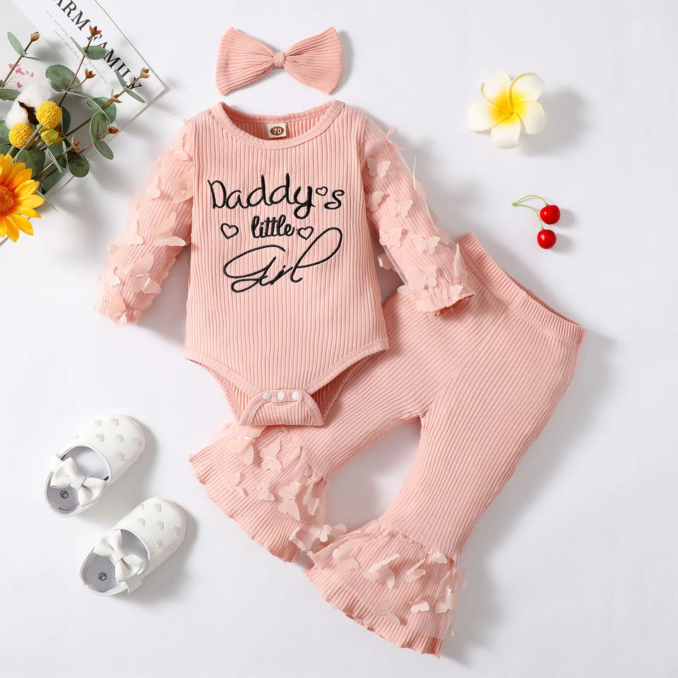 Mini Fashion™ - 'Daddy's little Girl' - Meisjes Romper & Broek