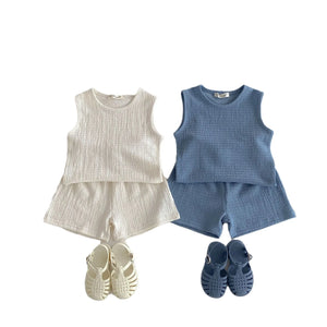 Mini Fashion™ - Vrij & Licht - Katoenen Kledingset