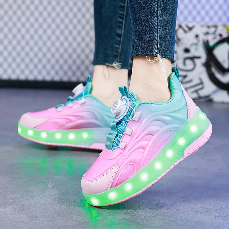 Light-Up Skate Shoes – LED & Comfortabel – Lichtgevende Rolsneakers